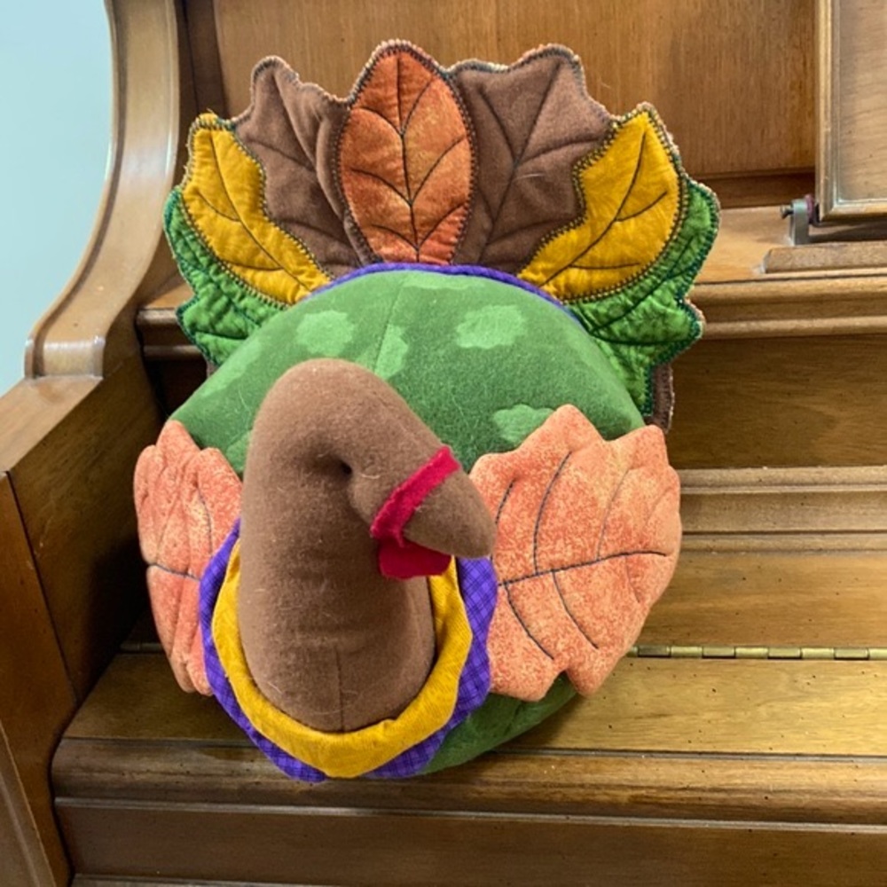 VTG Hallmark Thanksgiving Plush Turkey in Fall Colors